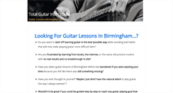 Desktop Screenshot of guitarlessonsinbirmingham.com