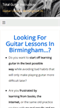 Mobile Screenshot of guitarlessonsinbirmingham.com
