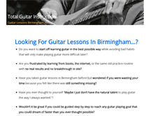 Tablet Screenshot of guitarlessonsinbirmingham.com